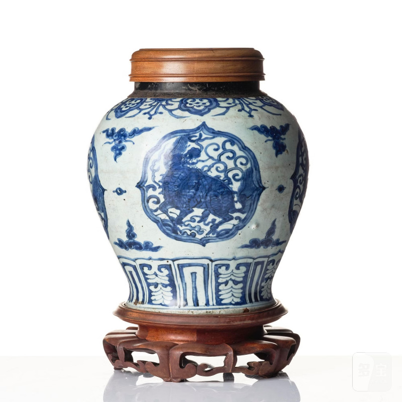 A blue and white jar, - 图4